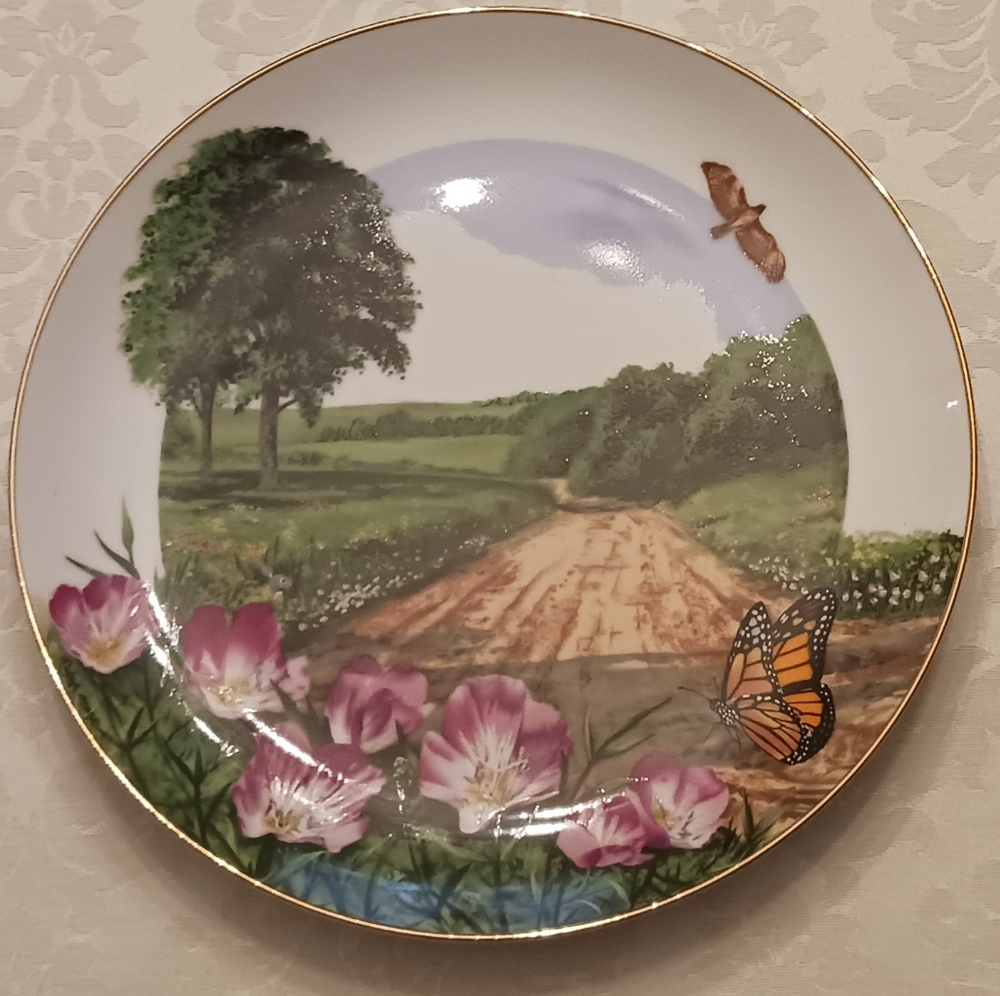 Wild Flowers Of The South Collectible Plate. Certified Auth. Windsor Design #12